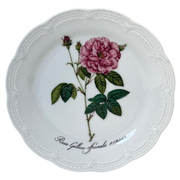 4 Hutschenreuther Viktoria Rose Salad Decorator Plates Germany 7 1/2" - Picture 4 of 7